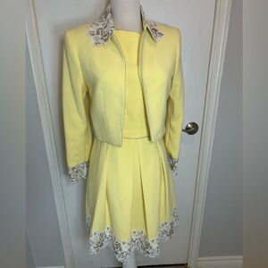Sonia K Paris T2 Butter Yellow A-Line Dress | French Designer Chic